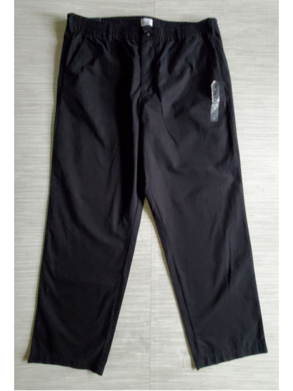 GAP Relaxed Pull-On Khakis Easy Pants XL Black NWT Drawstring Soft 100% Cotton - Picture 7 of 13